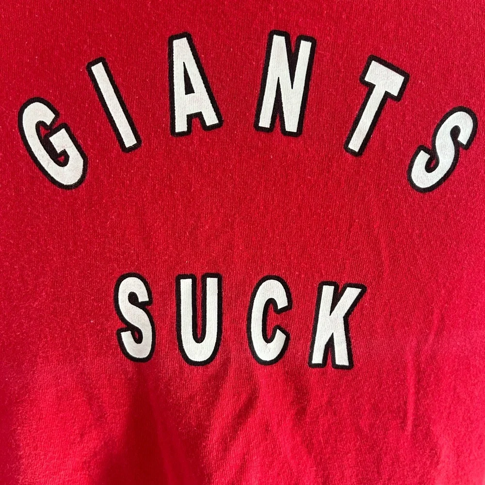 Giants Suck T Shirt Champion XL - Picture 2 of 8